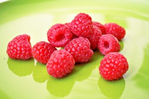 Fresh picked raspberries from Wright Way Nursery & Landscaping